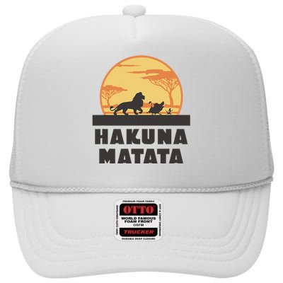 The Lion King H.Akuna Matata High Crown Mesh Back Trucker Hat