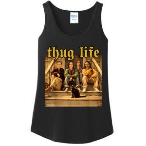 Thug Life Kamala Harris 2024 Feminist Vote Blue Election Ladies Essential Tank