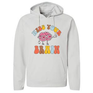 Teacher Life Kiss Your Brain Students Class Performance Fleece Hoodie