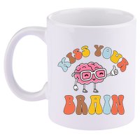 Teacher Life Kiss Your Brain Students Class 11oz C Handle Ceramic Mug