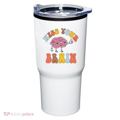 Teacher Life Kiss Your Brain Students Class Tumbler