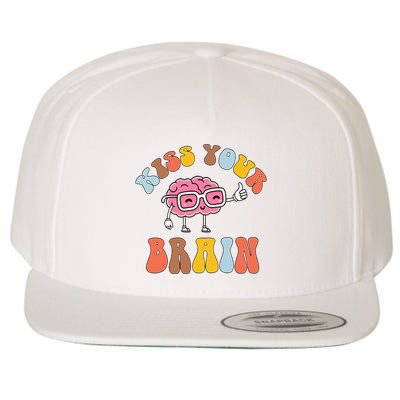 Teacher Life Kiss Your Brain Students Class Wool Snapback Cap