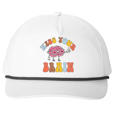 Teacher Life Kiss Your Brain Students Class Cute Funny Snapback Five-Panel Rope Hat