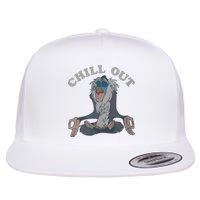 The Lion King Rafiki Vintage Chill Out Meditation Flat Bill Trucker Hat