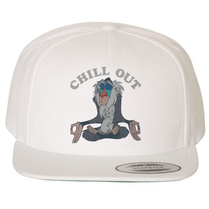 The Lion King Rafiki Vintage Chill Out Meditation Wool Snapback Cap