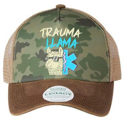 Trauma Llama K Funny Alpaca Llama Snake Legacy Tie Dye Trucker Hat