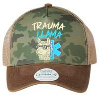 Trauma Llama K Funny Alpaca Llama Snake Legacy Tie Dye Trucker Hat