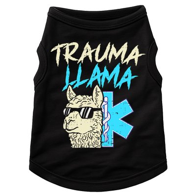 Trauma Llama K Funny Alpaca Llama Snake Doggie Tank