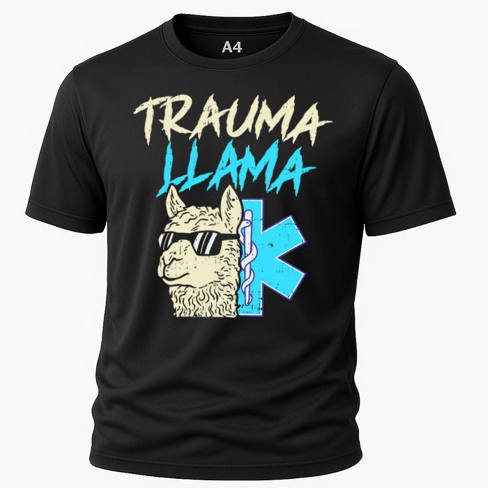Trauma Llama K Funny Alpaca Llama Snake Performance Shirt