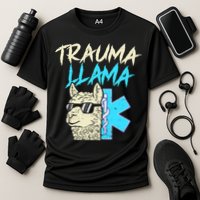 Trauma Llama K Funny Alpaca Llama Snake Performance Shirt