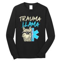 Trauma Llama K Funny Alpaca Llama Snake Long Sleeve Shirt