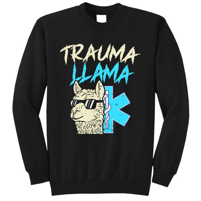 Trauma Llama K Funny Alpaca Llama Snake Sweatshirt