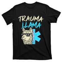 Trauma Llama K Funny Alpaca Llama Snake T-Shirt