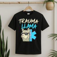Trauma Llama K Funny Alpaca Llama Snake T-Shirt
