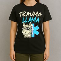 Trauma Llama K Funny Alpaca Llama Snake T-Shirt