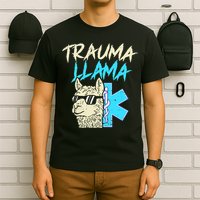 Trauma Llama K Funny Alpaca Llama Snake T-Shirt