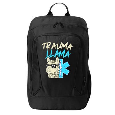 Trauma Llama K Funny Alpaca Llama Snake City Backpack