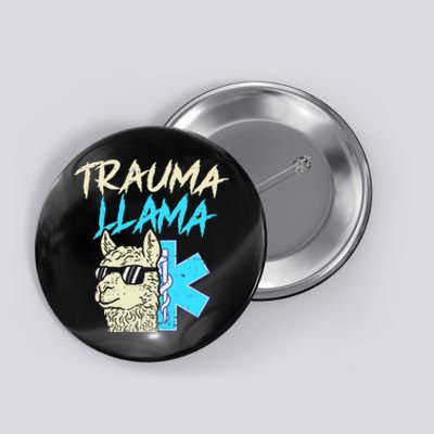 Trauma Llama K Funny Alpaca Llama Snake Button