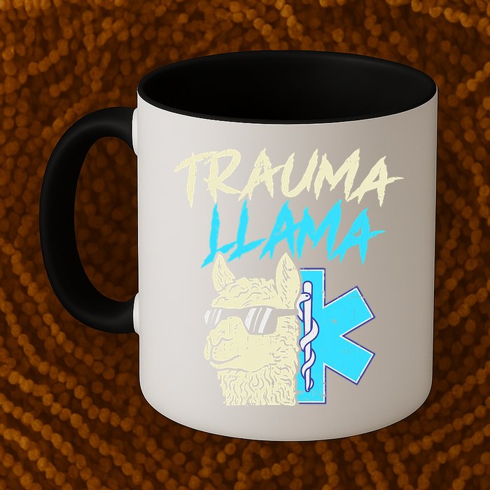 Trauma Llama K Funny Alpaca Llama Snake Mug