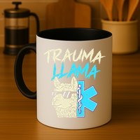 Trauma Llama K Funny Alpaca Llama Snake Mug