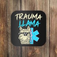 Trauma Llama K Funny Alpaca Llama Snake Coaster