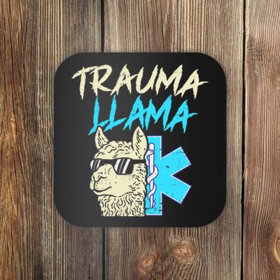 Trauma Llama K Funny Alpaca Llama Snake Coaster