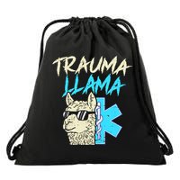 Trauma Llama K Funny Alpaca Llama Snake Drawstring Bag