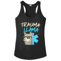 Trauma Llama K Funny Alpaca Llama Snake Ladies PosiCharge Competitor Racerback Tank