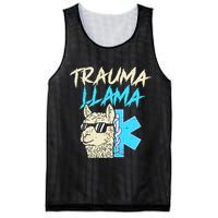 Trauma Llama K Funny Alpaca Llama Snake Mesh Reversible Basketball Jersey Tank