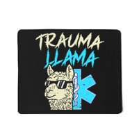 Trauma Llama K Funny Alpaca Llama Snake Mousepad