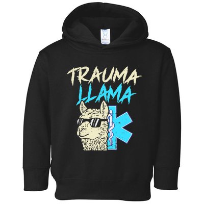 Trauma Llama K Funny Alpaca Llama Snake Toddler Hoodie