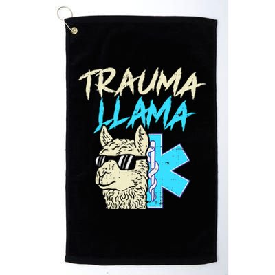 Trauma Llama K Funny Alpaca Llama Snake Platinum Collection Golf Towel