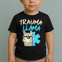 Trauma Llama K Funny Alpaca Llama Snake Toddler T-Shirt