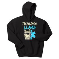 Trauma Llama K Funny Alpaca Llama Snake Kids Hoodie