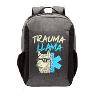 Trauma Llama K Funny Alpaca Llama Snake Vector Backpack