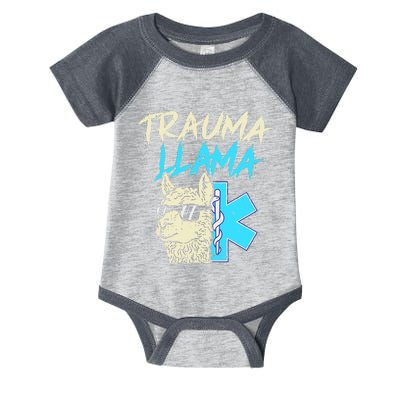 Trauma Llama K Funny Alpaca Llama Snake Infant Baby Jersey Bodysuit