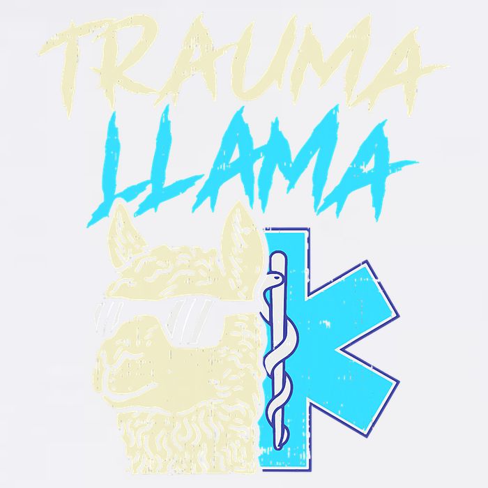Trauma Llama K Funny Alpaca Llama Snake Garment-Dyed Sweatshirt