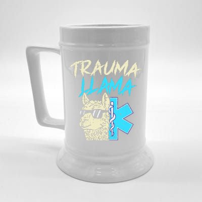 Trauma Llama K Funny Alpaca Llama Snake Beer Stein