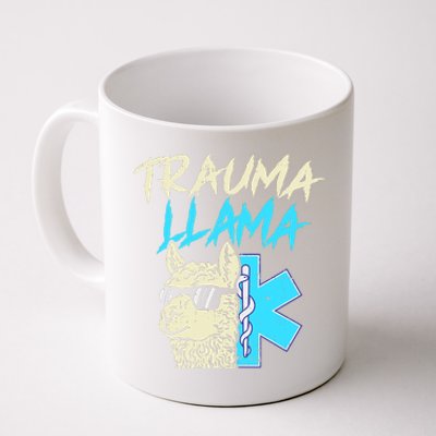 Trauma Llama K Funny Alpaca Llama Snake Coffee Mug