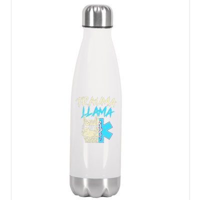 Trauma Llama K Funny Alpaca Llama Snake Stainless Steel Insulated Water Bottle