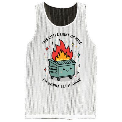 This Little Lightof Mine Lil Dumpster Fire Funny Mesh Reversible Basketball Jersey Tank