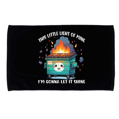 This Little Lightof Mine Lil Dumpster Fire Microfiber Hand Towel