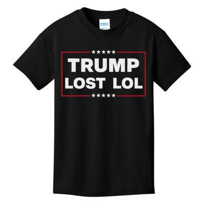 Trump Lost Lol Harris 47th Aemrican President Kids T-Shirt