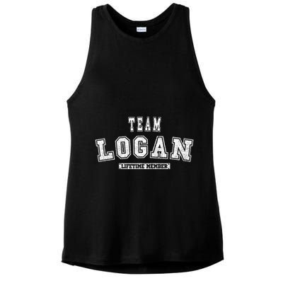 Team Logan Lifetime Member Family Last Name Ladies PosiCharge Tri-Blend Wicking Tank