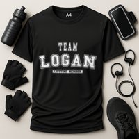 Team Logan Lifetime Member Family Last Name Performance Shirt