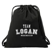 Team Logan Lifetime Member Family Last Name Drawstring Bag