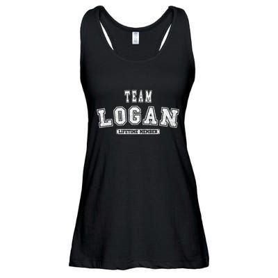 Team Logan Lifetime Member Family Last Name Ladies Essential Flowy Tank
