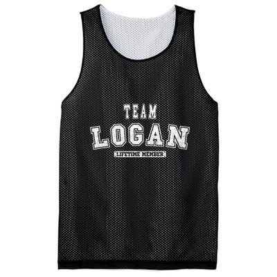 Team Logan Lifetime Member Family Last Name Mesh Reversible Basketball Jersey Tank