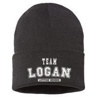 Team Logan Lifetime Member Family Last Name Sustainable Knit Beanie