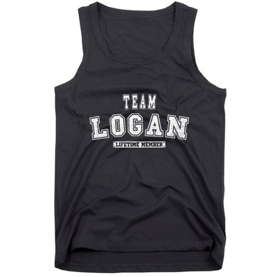 Team Logan Lifetime Member Family Last Name Tank Top